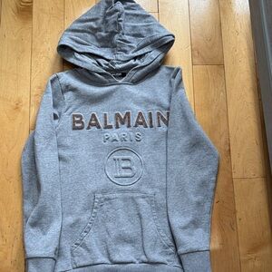 Balmain Gray Hoodie Size 10